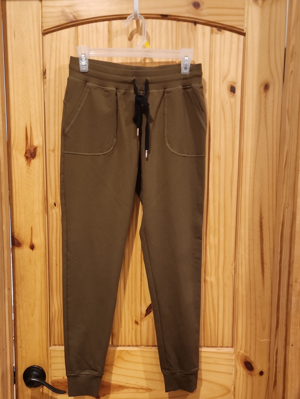 Olive Green Drawstring Jogger Pants